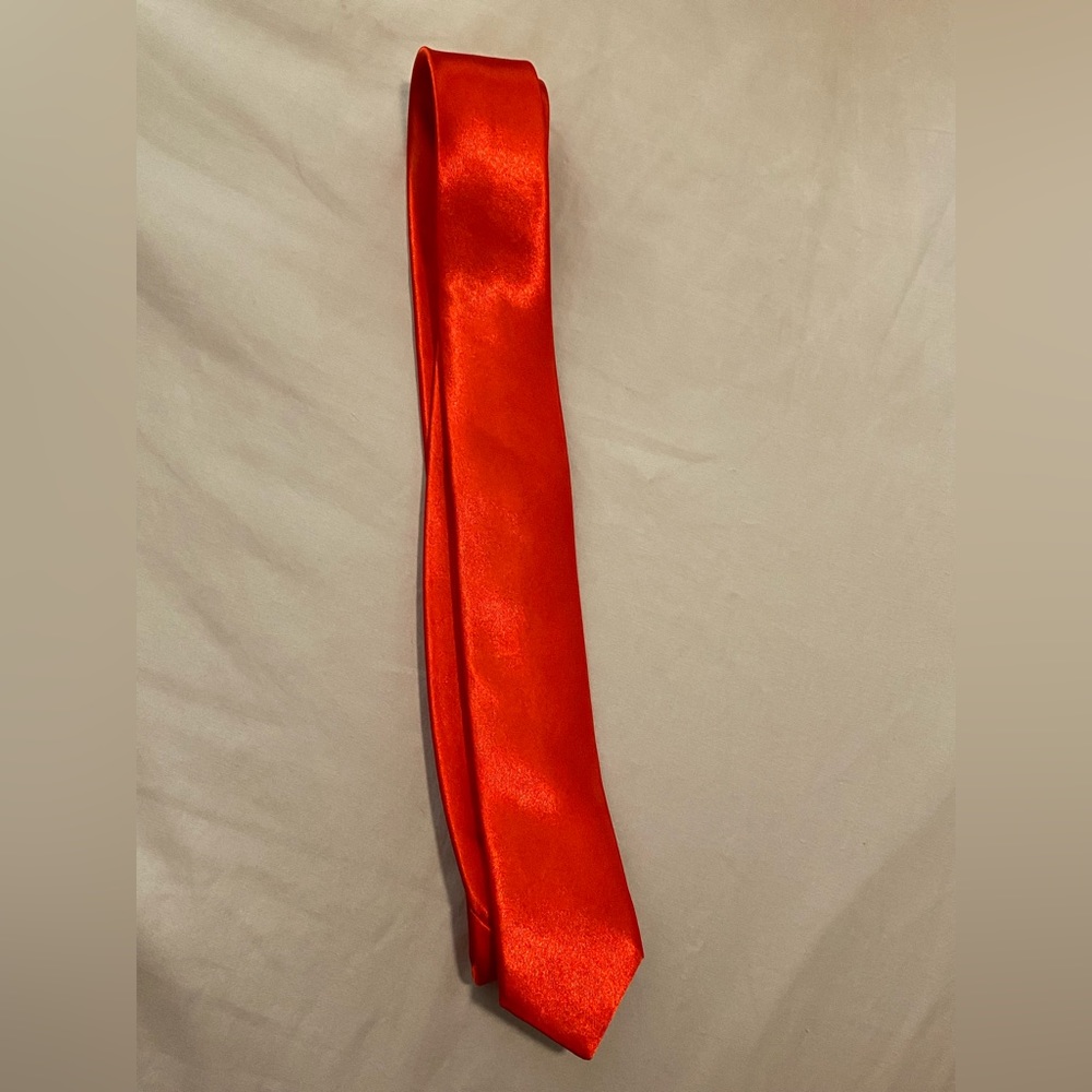 Red Slim Tie